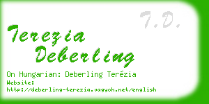terezia deberling business card